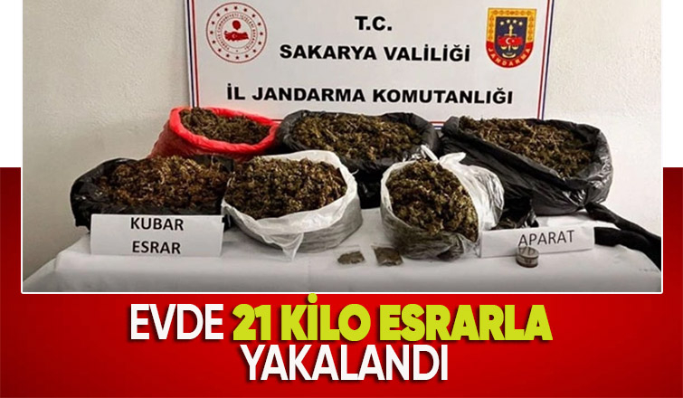 21 kilo esrar ele geçirildi