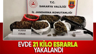21 kilo esrar ele geçirildi