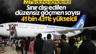 227 düzensiz göçmen sınır dışı edildi