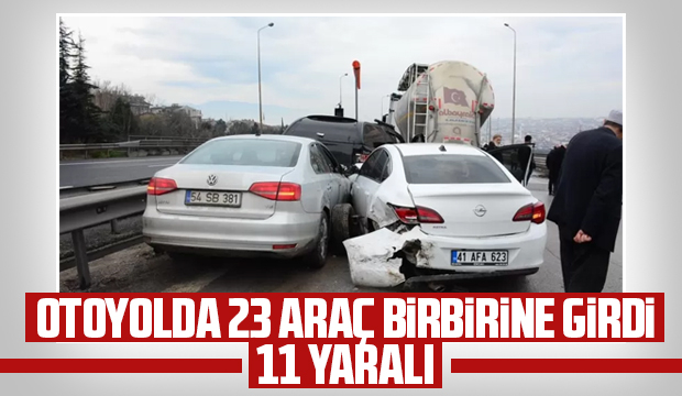 23 araçlı kaza: Otoyol savaş alanına döndü