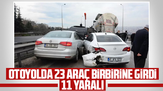 23 araçlı kaza: Otoyol savaş alanına döndü