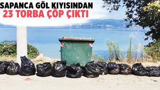 23 torba çöp çıktı