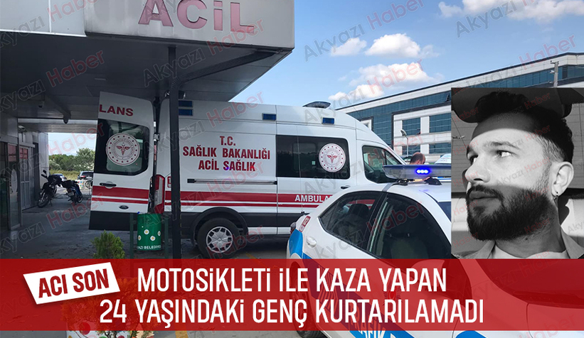 24 yaşındaki genç motosiklet kazasında  öldü
