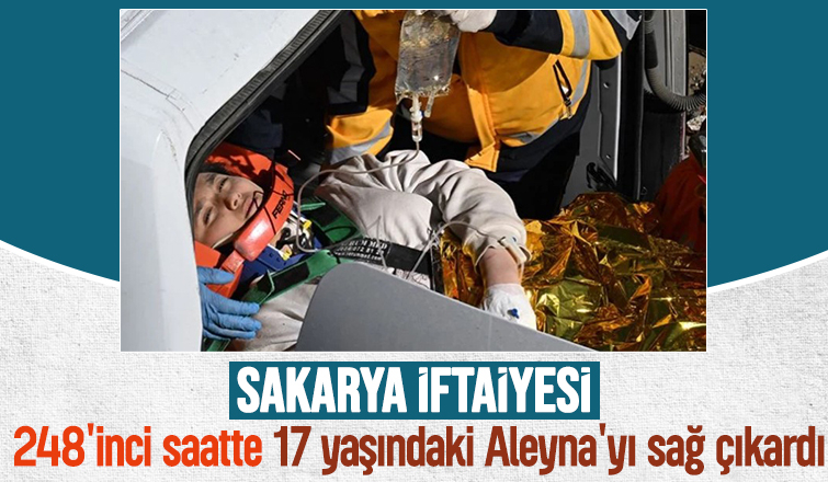 248'inci saatte enkazdan sağ çıkarıldı