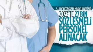 27 bin sözleşmeli sağlık personeli istihdam edilecek