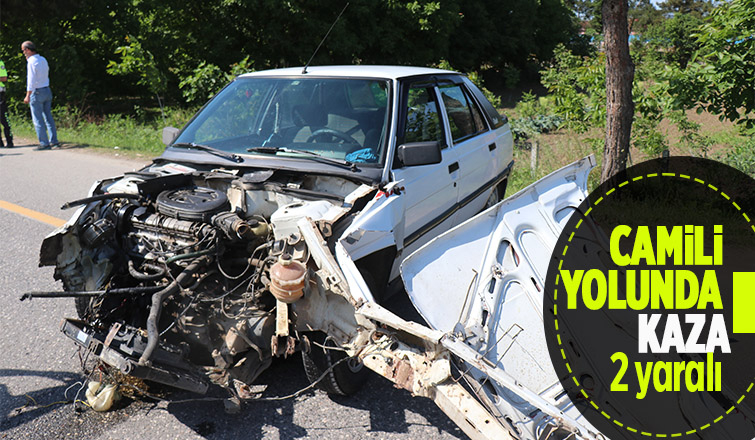 3 araçlı  zincirleme kaza: 2 ki yaralı