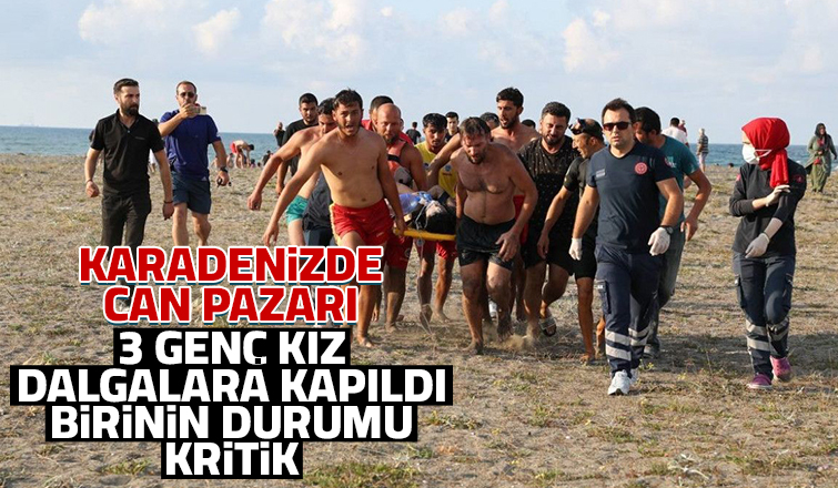 3 arkadaş dalgalara kapıldı, birinin durumu kritik