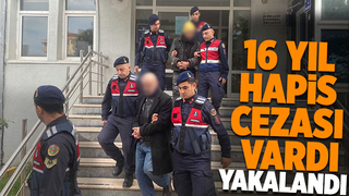 3 ayrı suçtan 16 yıl hapis cezası vardı yakalandı