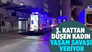 3 kattan düşen kadın ağır yaralandı