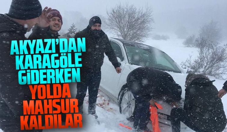 3 sağlık çalışanı yayla yolunda mahsur kaldı