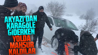 3 sağlık çalışanı yayla yolunda mahsur kaldı