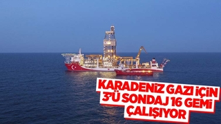 3'ü sondaj 16 gemi çalışıyor