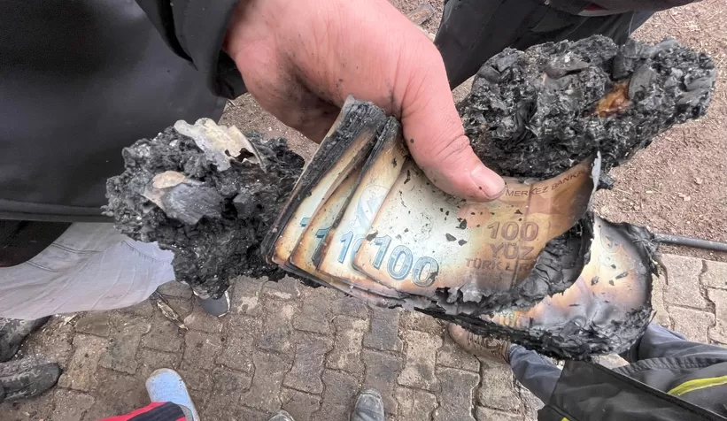 30 bin TL’lik birikimi kül oldu