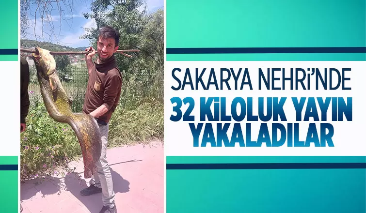 32 kiloluk yayın balığı yakaladılar