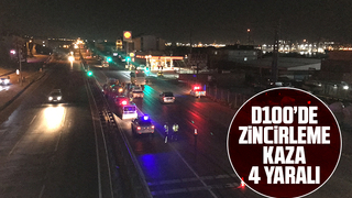 4 araçlı zincirleme kaza