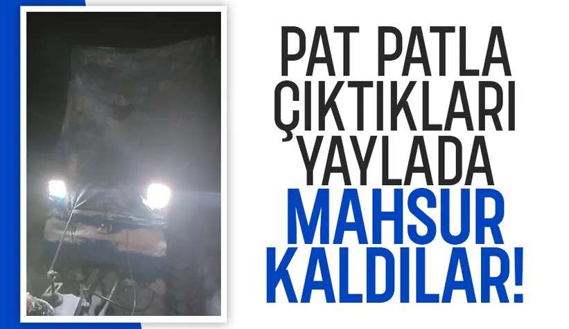 4 kişi yaylada mahsur kaldı, imdatlarına off road ekibi yetişti