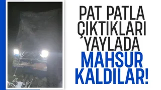 4 kişi yaylada mahsur kaldı, imdatlarına off road ekibi yetişti