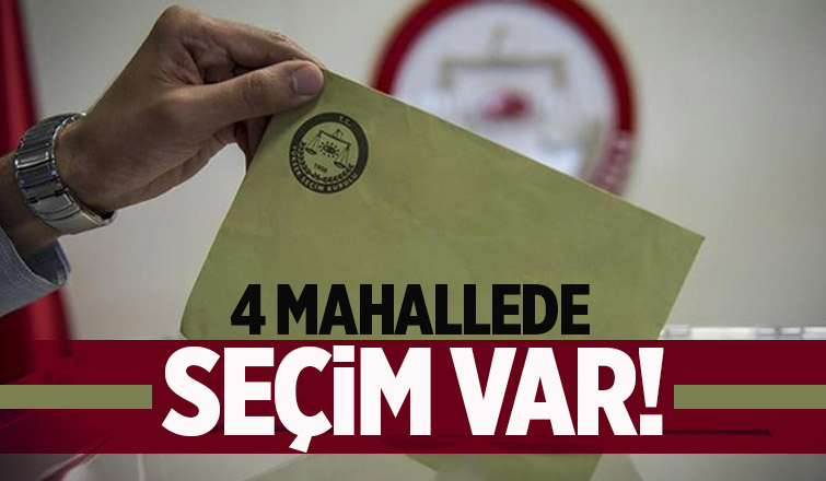 4 mahallede vatandaşlar sandığa gidiyor