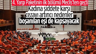 4. Yargı Paketi'nin birinci bölümü TBMM'de kabul edildi