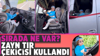 4 yaşındaki Zayn tırı oyuncak gibi kullandı