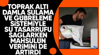 40 dönümü 1 saatte sulayıp gübreliyor