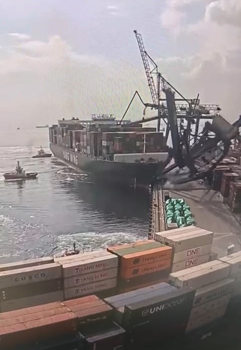 40 milyon dolarlık hasara neden olan kaza kamerada