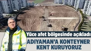 400 konteynerle yeni yaşam alanı