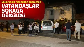 4.2'lik deprem vatandaşı sokağa döktü