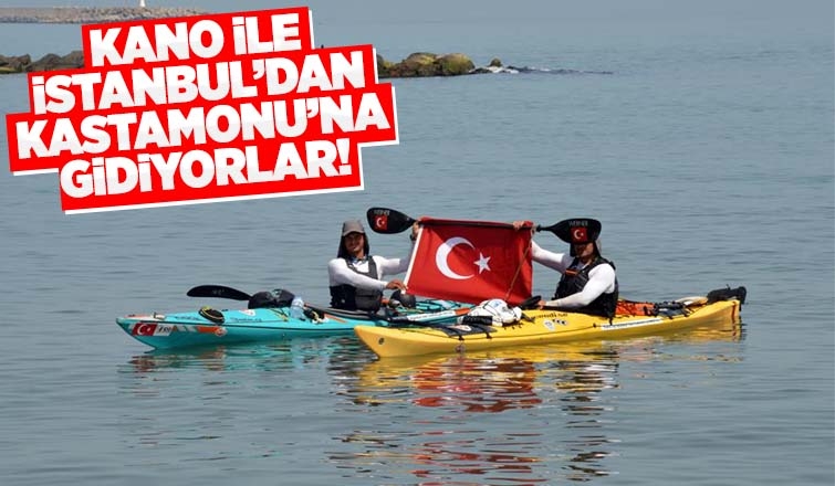  480 kilometrelik deniz yolunu kano ile kat edecekler
