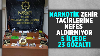 5 ilçede uyuşturucu operasyonu