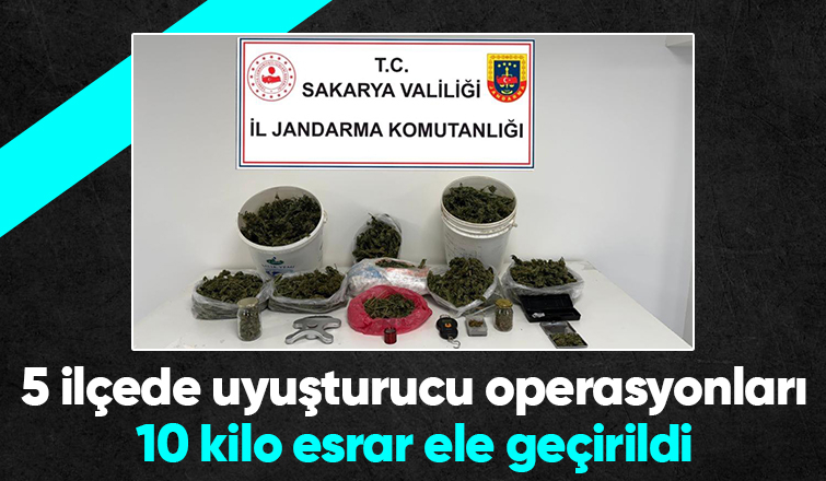5 ilçede zehir operasyonu