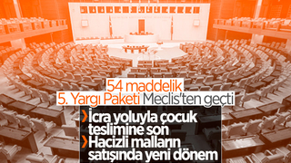 5'inci Yargı Paketi kabul edildi