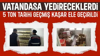 5 ton tarihi geçmiş kaşar ele geçirildi