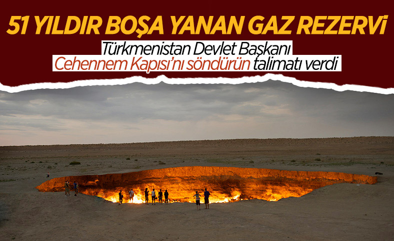 50 yıldır alev alev yanan Cehennem Kapısı kapanıyor