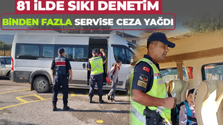 51 bin 870 okul servisi kontol edildi