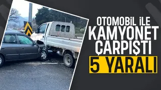 54 plakalı araç kazaya karıştı: 5 yaralı