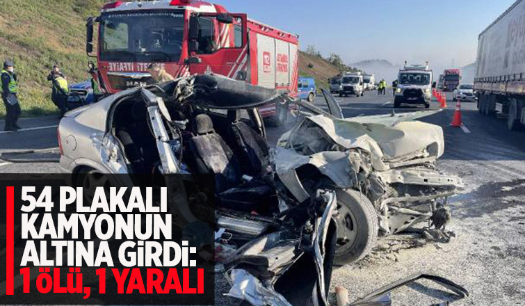 54 plakalı kamyonun altına girdi: 1 ölü, 1 yaralı