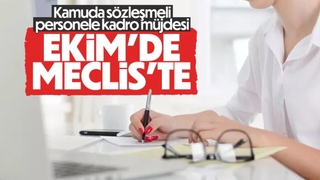 560 bin sözleşmeliye kadro yolu açıldı