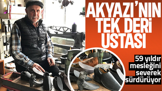 59 yıllık deri ustası teknolojiye inat mesleğini yaşatıyor