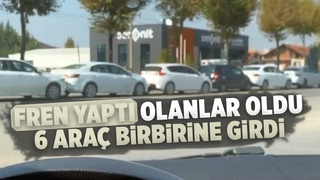 6 araçlı zincirleme trafik kazası