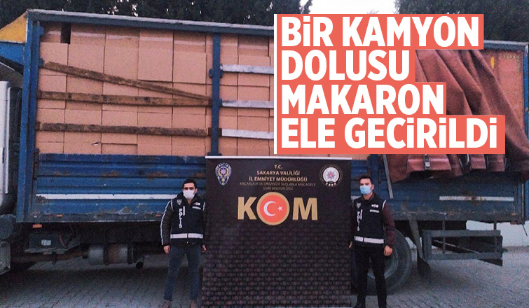 6 milyon makaron ele geçirildi