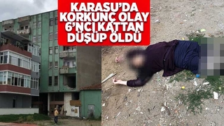 6'ncı kattan düşüp öldü