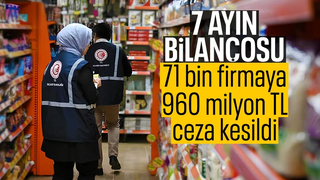 7 ayda fahiş fiyat ve stokçuluğa 960 milyon TL ceza