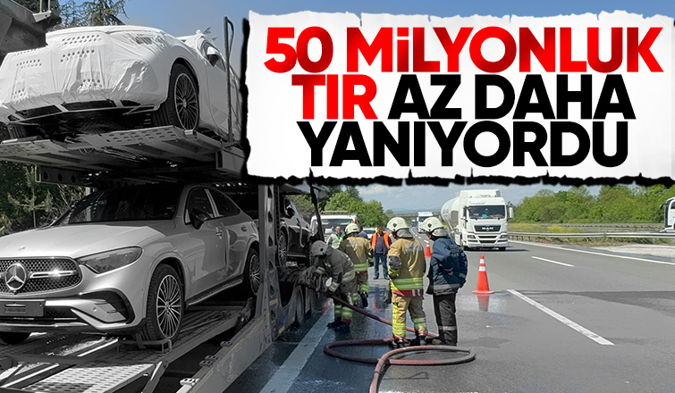 7 lüks otomobil yanmaktan kurtarıldı