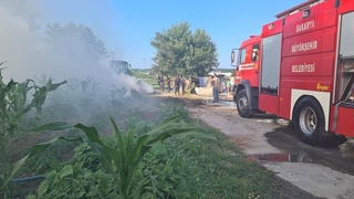 700 saman balyası kül oldu