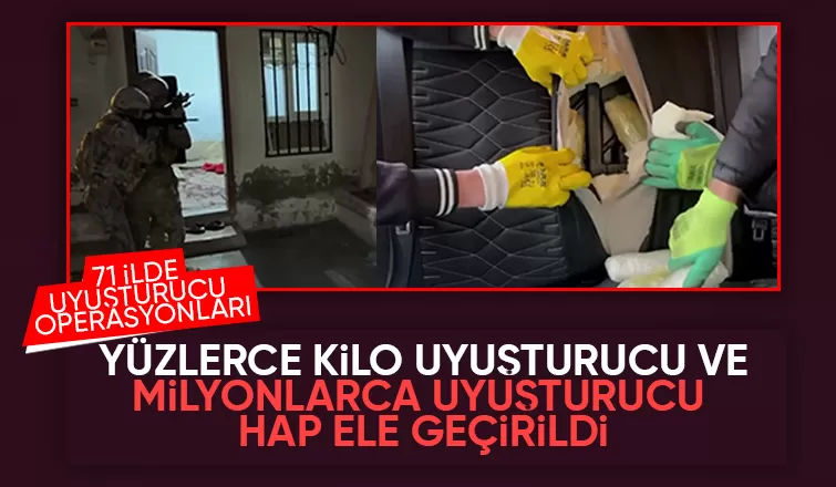 71 ilde uyuşturucu operasyonu