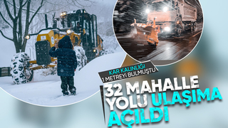 72 saat boyunca küreme ve tuzlama çalışması yaptılar