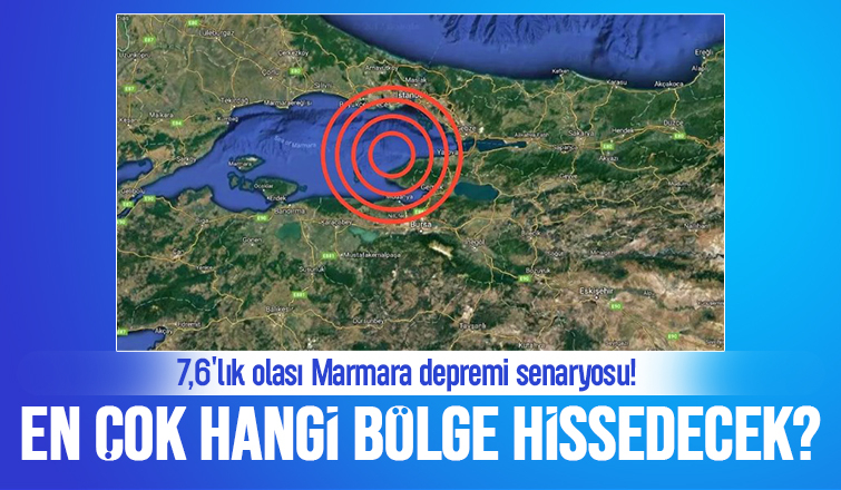 7,6'lık olası Marmara depremi senaryosu!