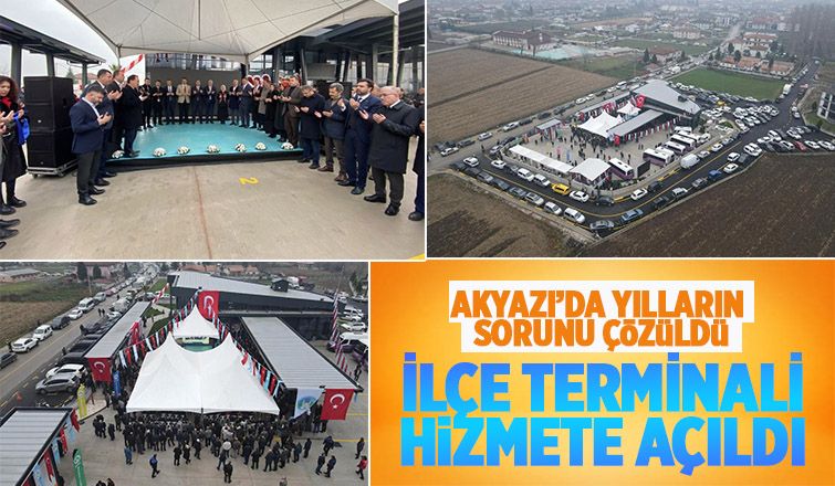 8 milyonluk ilçe terminali hizmete açıldı