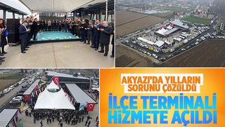 8 milyonluk ilçe terminali hizmete açıldı